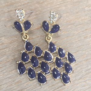 Pretty blue chandelier earrings